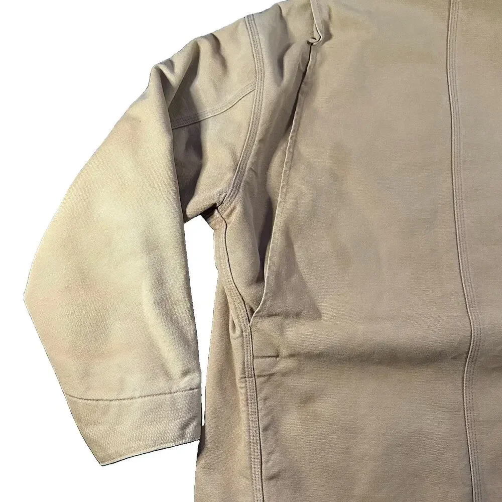 Vintage Carhartt Blanket Lined Duck Chore Coat Jacket Men's XL Brown 6BLJ C01